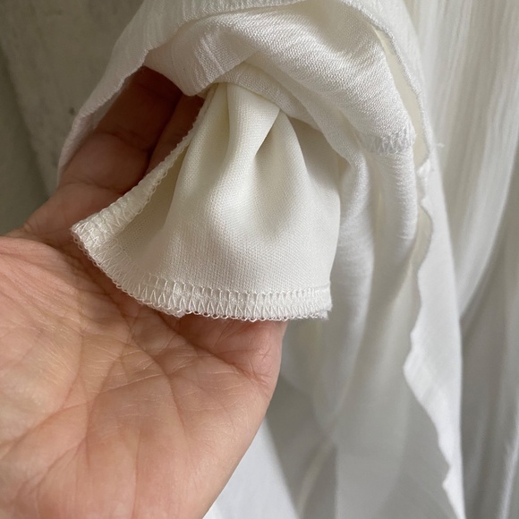 White Palazzo Pants - Picture 2 of 4